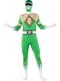 Zöld Power Ranger jelmez, második bőr, nagy méret