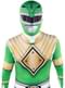 Zöld Power Ranger jelmez, második bőr, nagy méret
