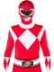 Rdeč Power Ranger kostim iz druge kože velikost L