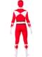 Rdeč Power Ranger kostim iz druge kože velikost L