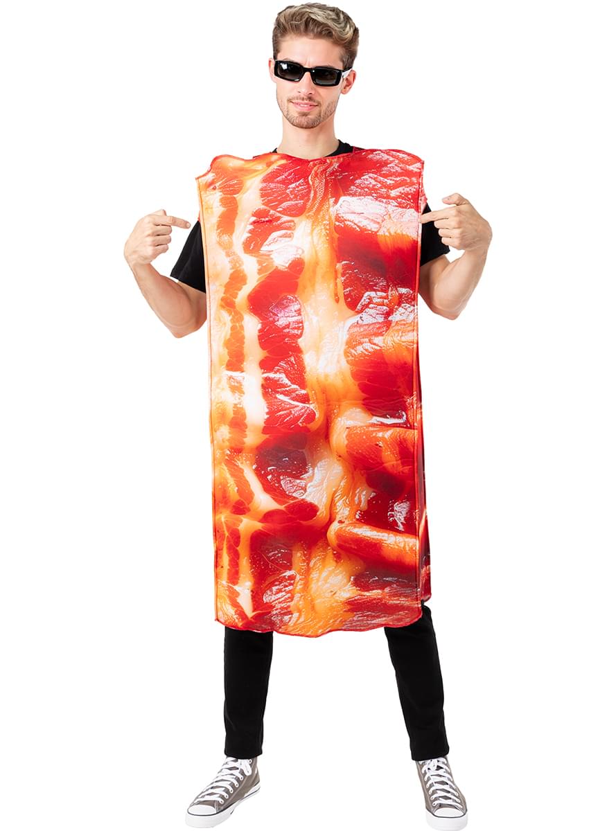 Kostym av bacon för vuxna