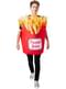 Kostyme av pommes frites for voksne