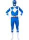 Kostým modrého Power Rangers s dlouhým rukávem, velká velikost