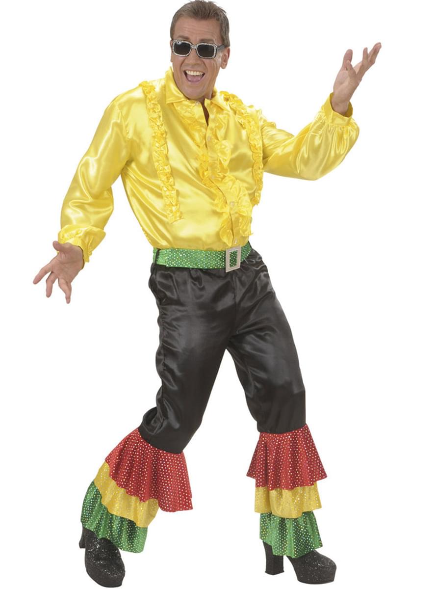 Man's Black Sequinned Rumba Trousers