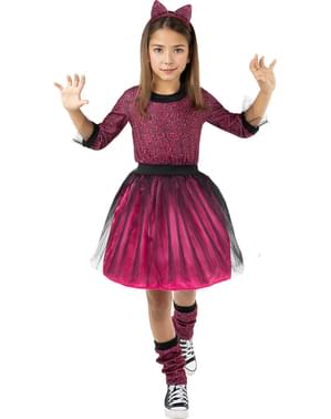 Costume da leopardo rosa per bambina