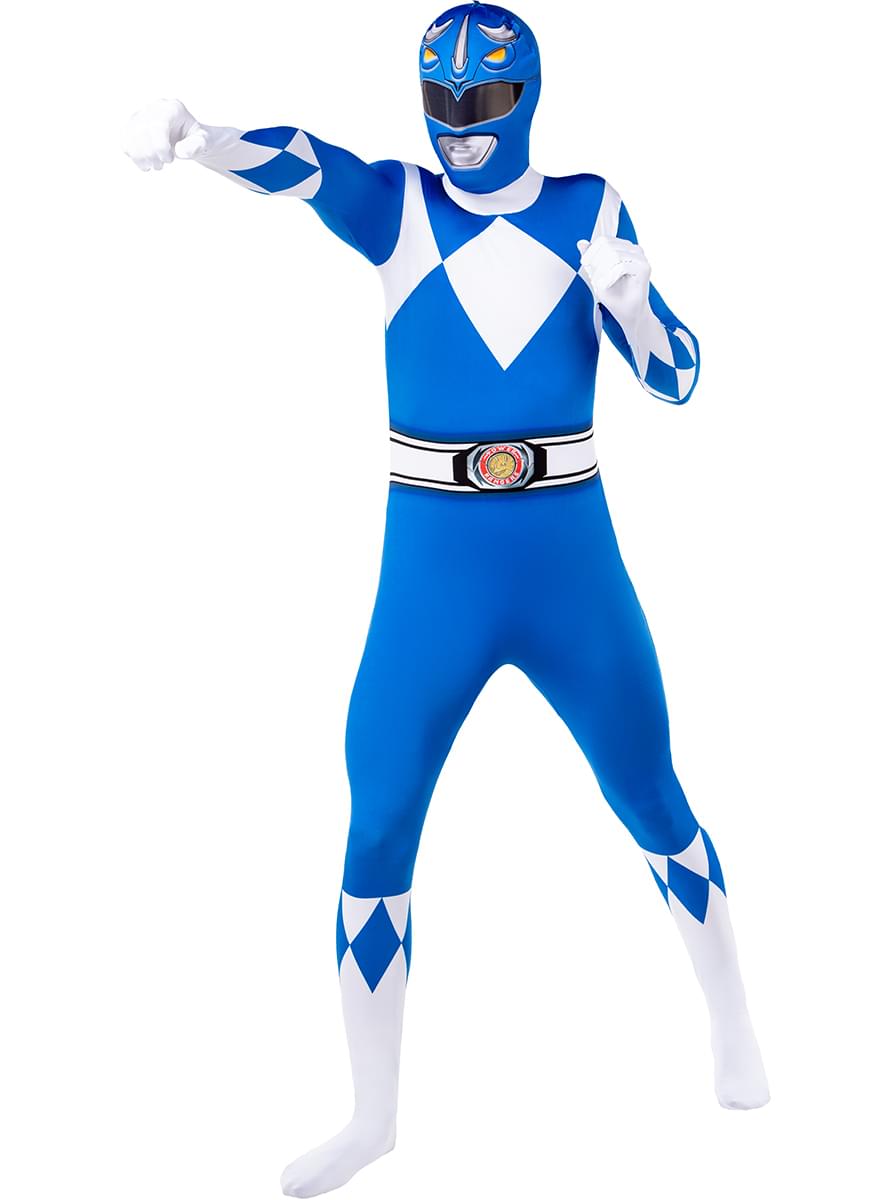 Modra Power Ranger kostum Druga koža