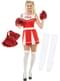 Cheerleader Costume with Pom-Pom and Socks