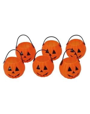 Halloween Kürbis Süßigkeiten Eimer 7 cm