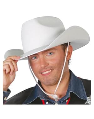 Chapéu de cowboy branco