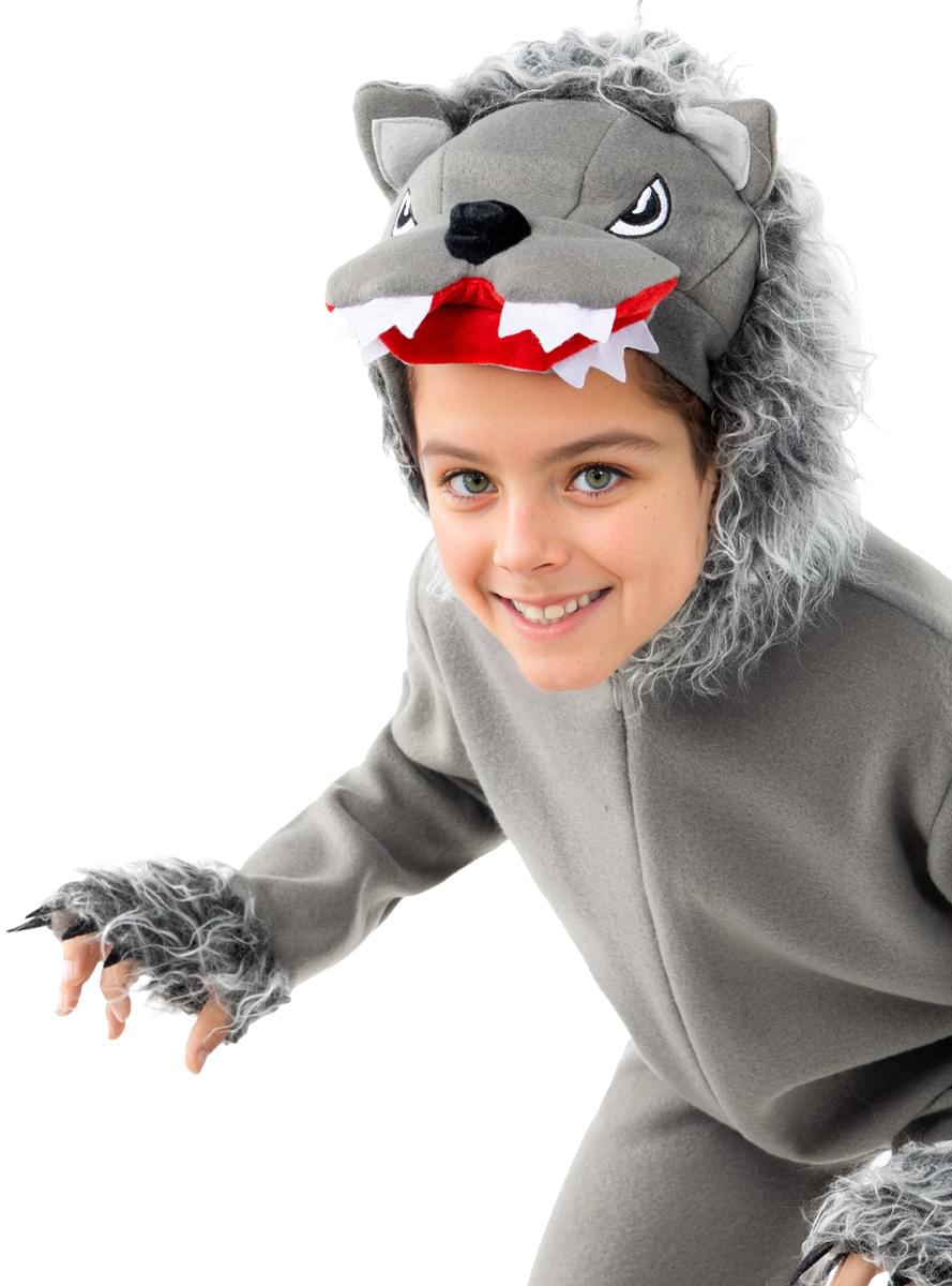 Kostým Sivý vlk pre deti