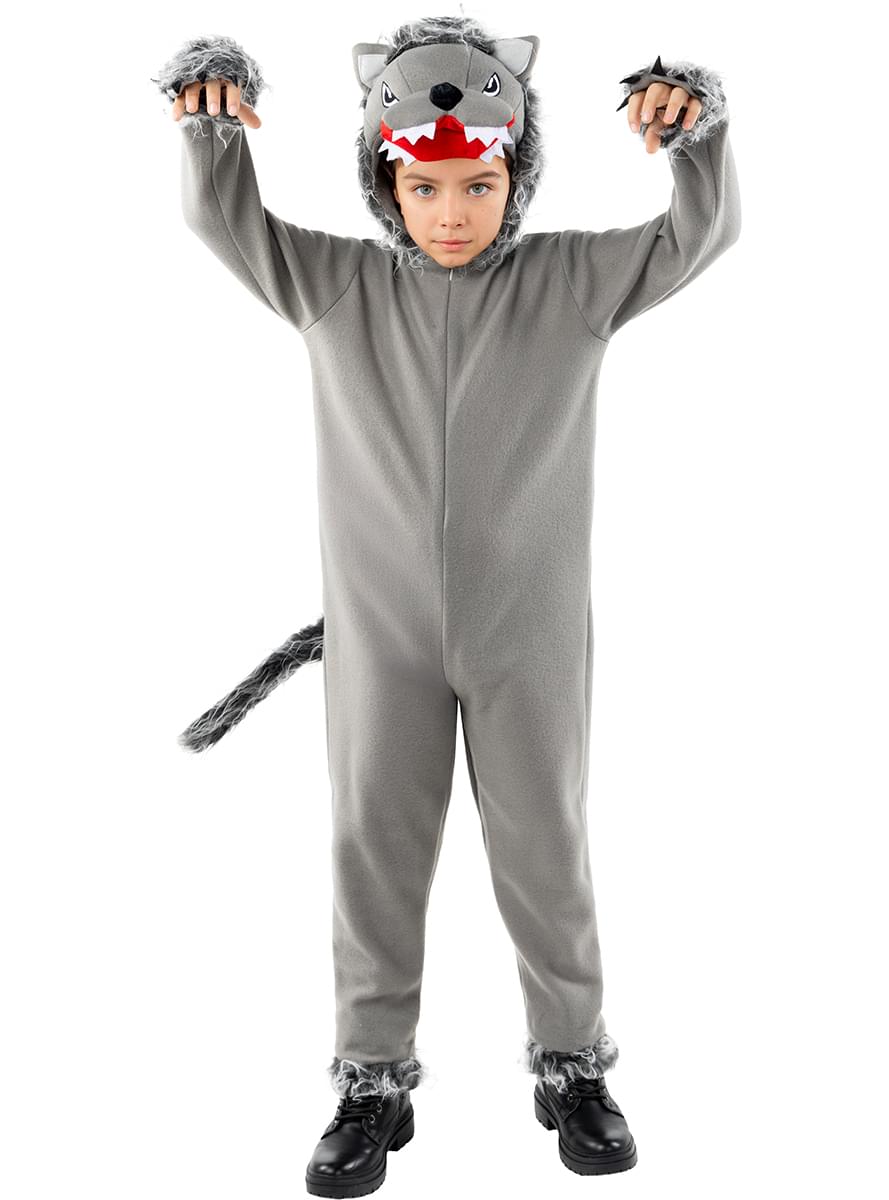Costum de lup gri pentru copii