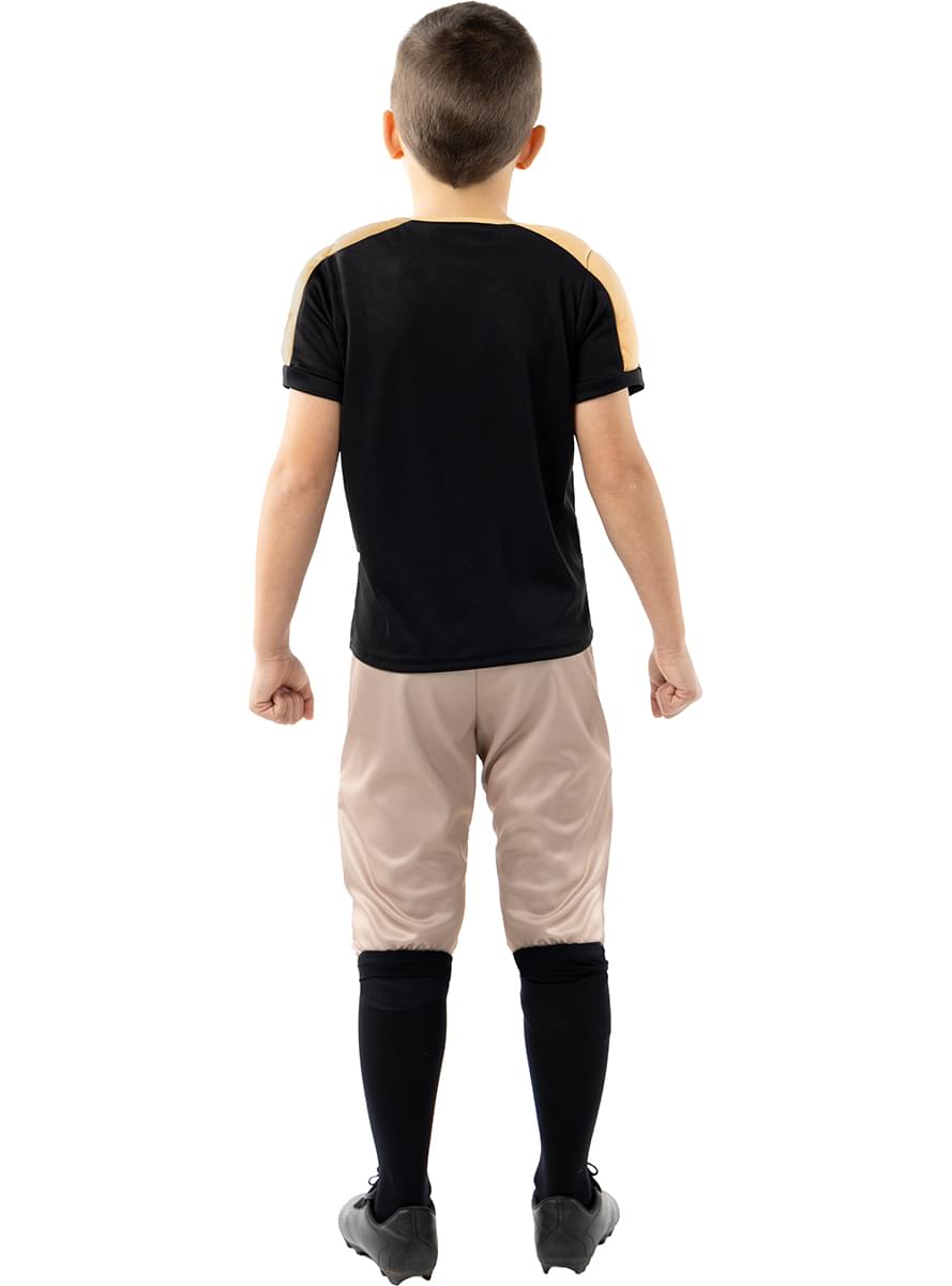 Fato de futebol americano musculoso para menino