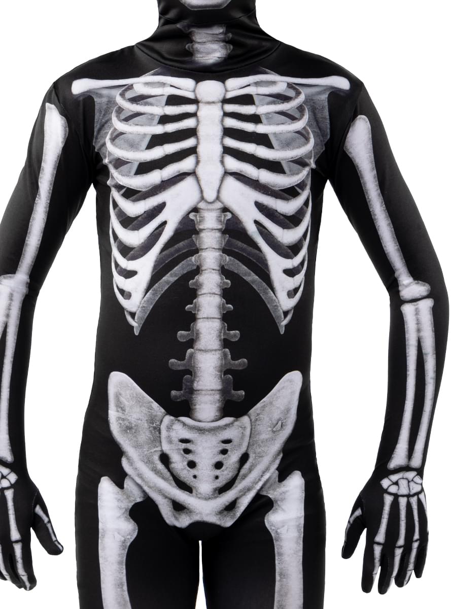 Costume da scheletro secondo strato per bambini