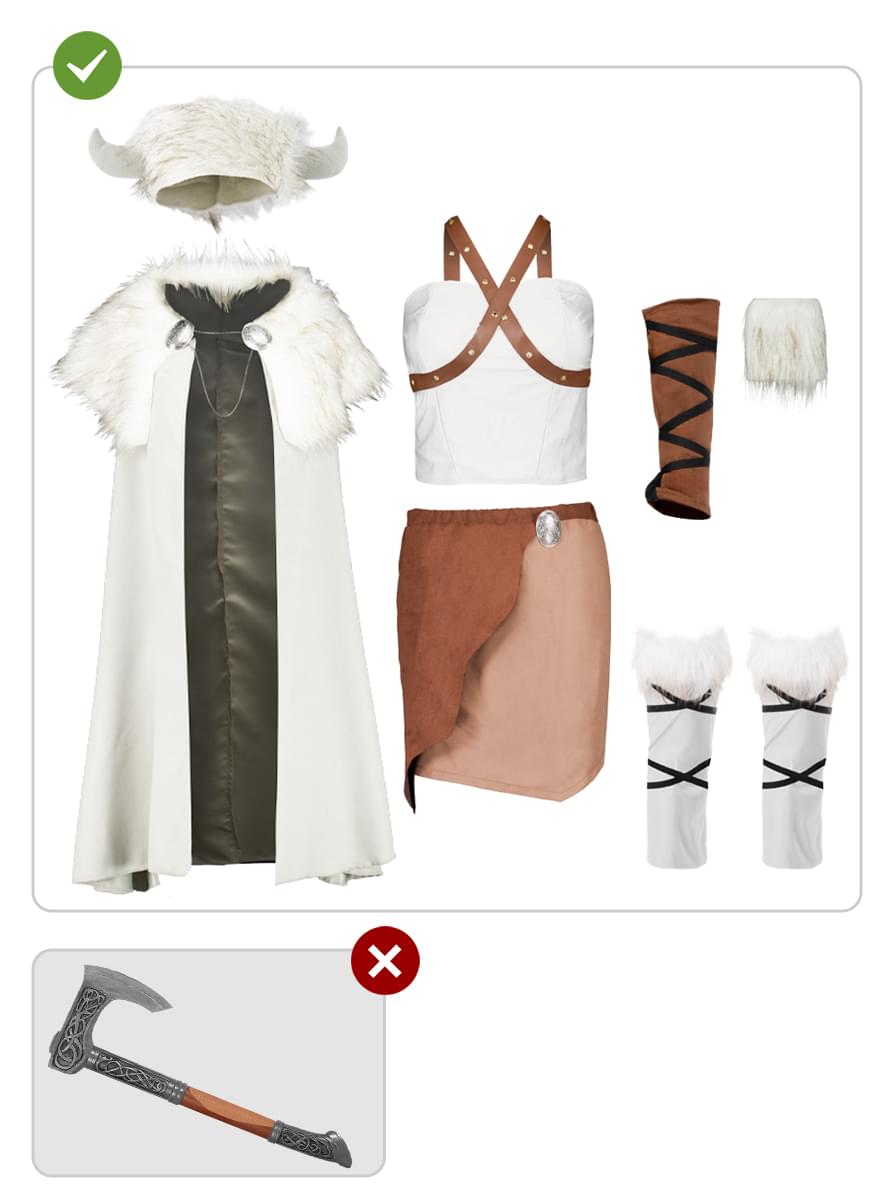 Sexi Wikinger Kostüm für Frauen
