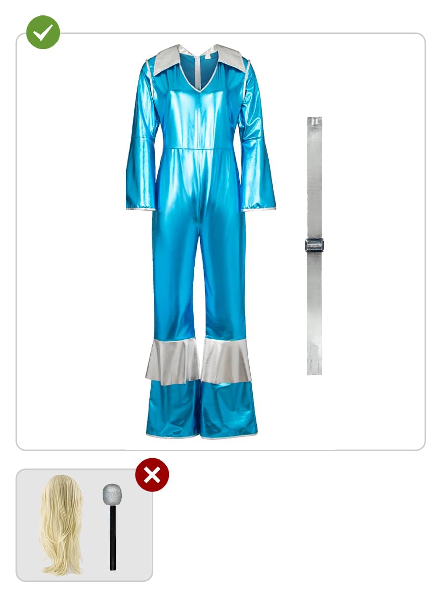 Abba disco kostým pre ženy plus veľkosť