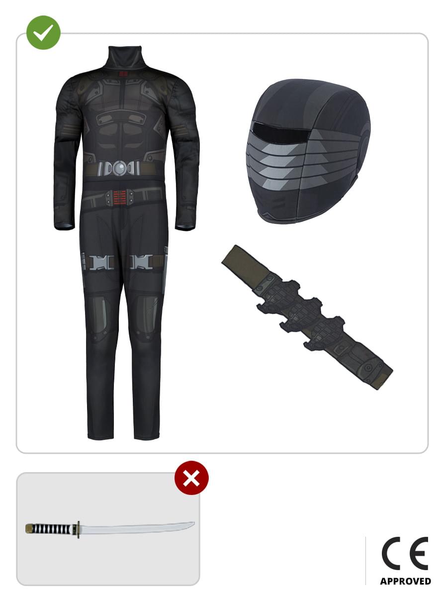 Snake Eyes costume for boys - Gi Joe