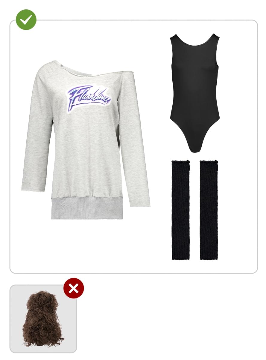 Disfraz de Flashdance para mujer