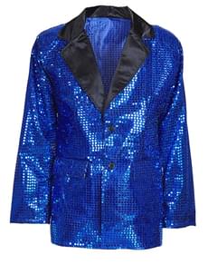 Man's Blue Sequinned Jacket