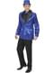 70er Pailletten Jacke für Herren blau