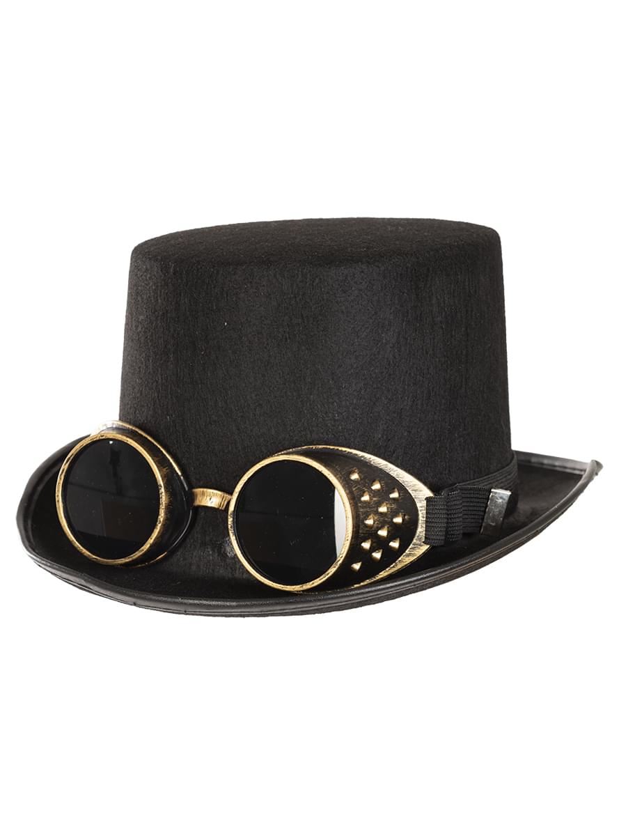 Steampunk klobuk z očali za odrasle