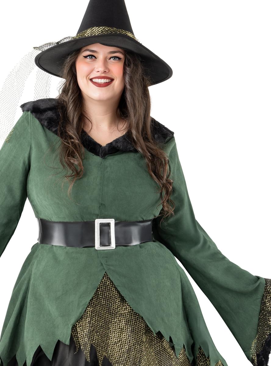 Hexen Kostüm Deluxe für Damen in großer Größe