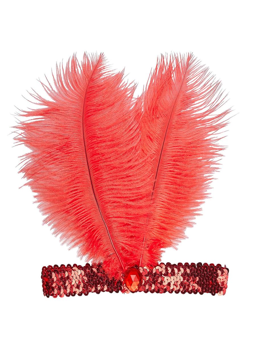 Woman's Red 1920s Hairband