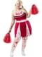 Zombie Cheerleader kostume til kvinder i plusstørrelse