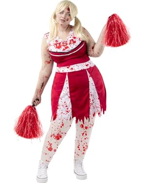 Zombie Cheerleader Costume for Women Plus Size