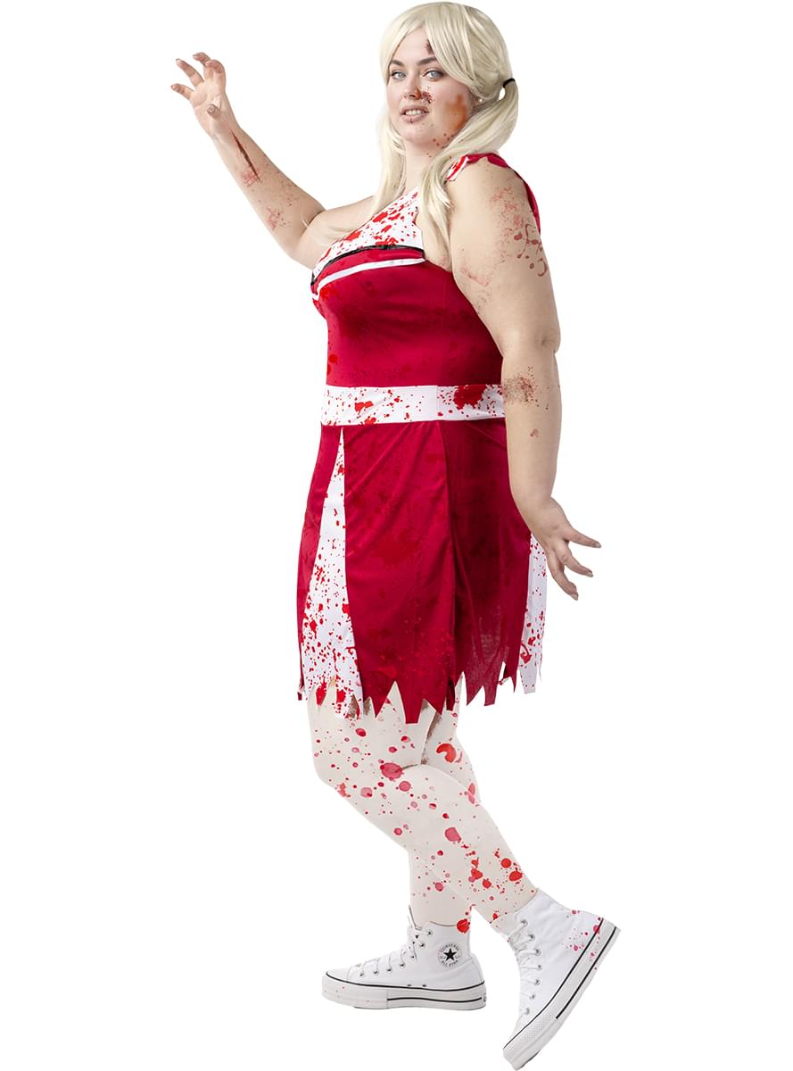 Zombie Cheerleader Costume for Women Plus Size