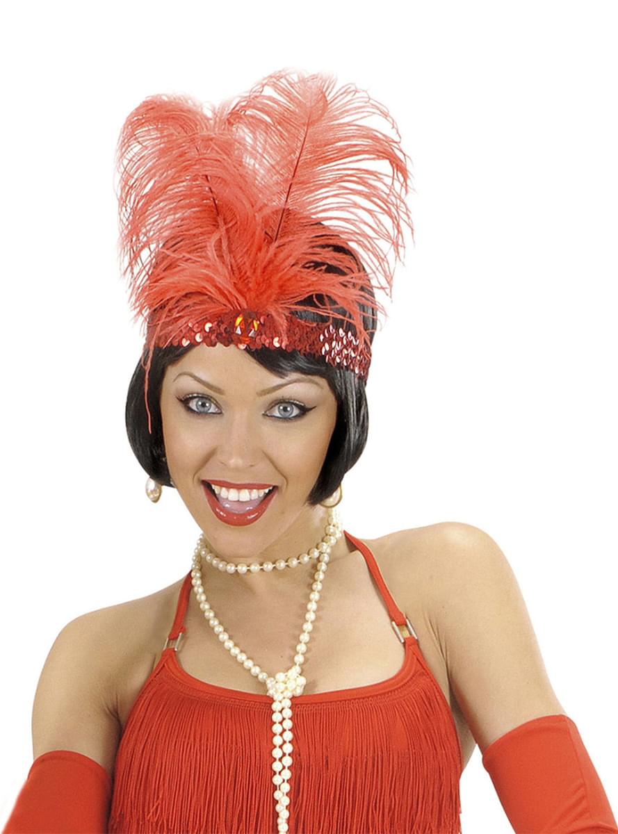 Woman's Red 1920s Hairband