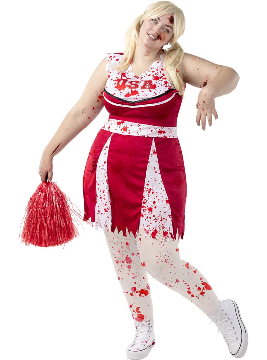 Plus size kostým Zombie roztleskávačka pro ženy