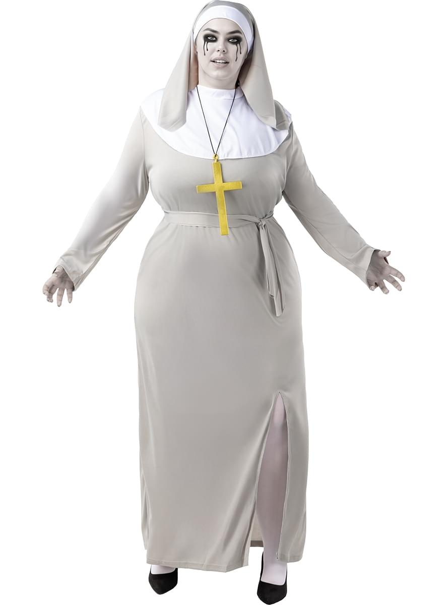 Costume da monaca zombie da donna taglie forti
