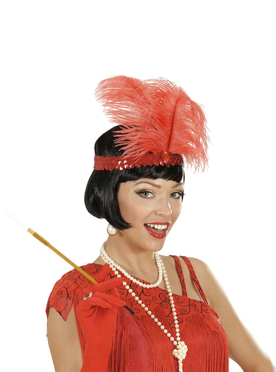 Woman's Red 1920s Hairband