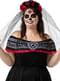 Maskeraddräkt Day of the Dead för henne stor storlek