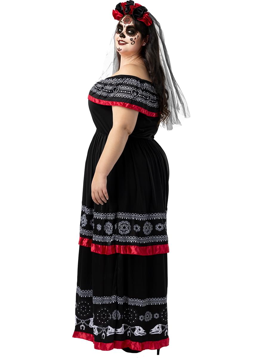Dia de los Muertos Jelmez Nőknek Plus Size