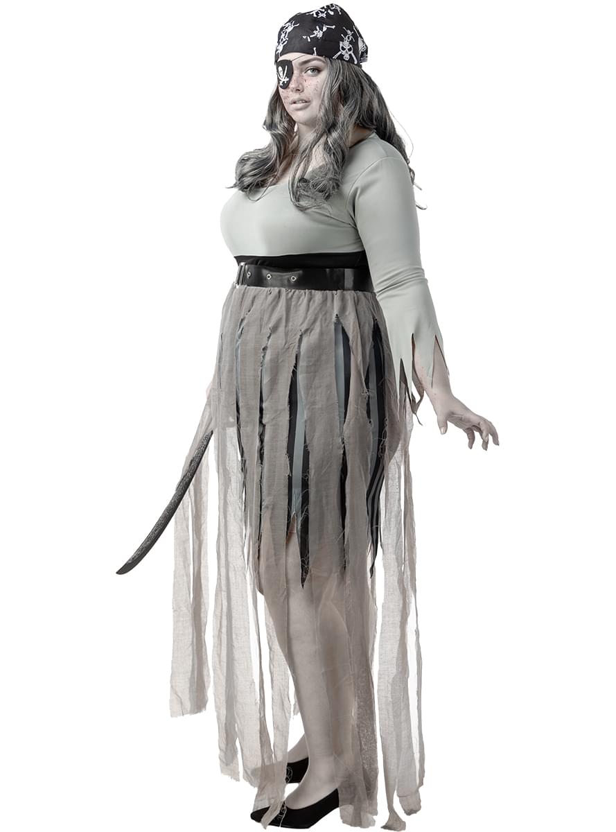 Zombi Kalóz Jelmez Nőknek Plus Size