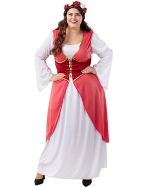 Blue Medieval Princess Costume for Women Plus Size