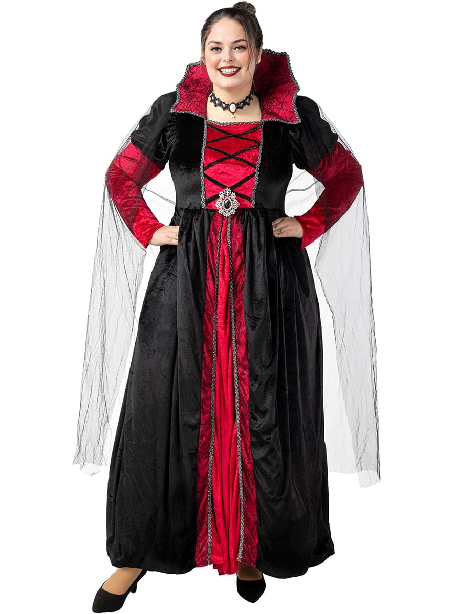 Disfraz de vampiresa Deluxe para mujer talla grande
