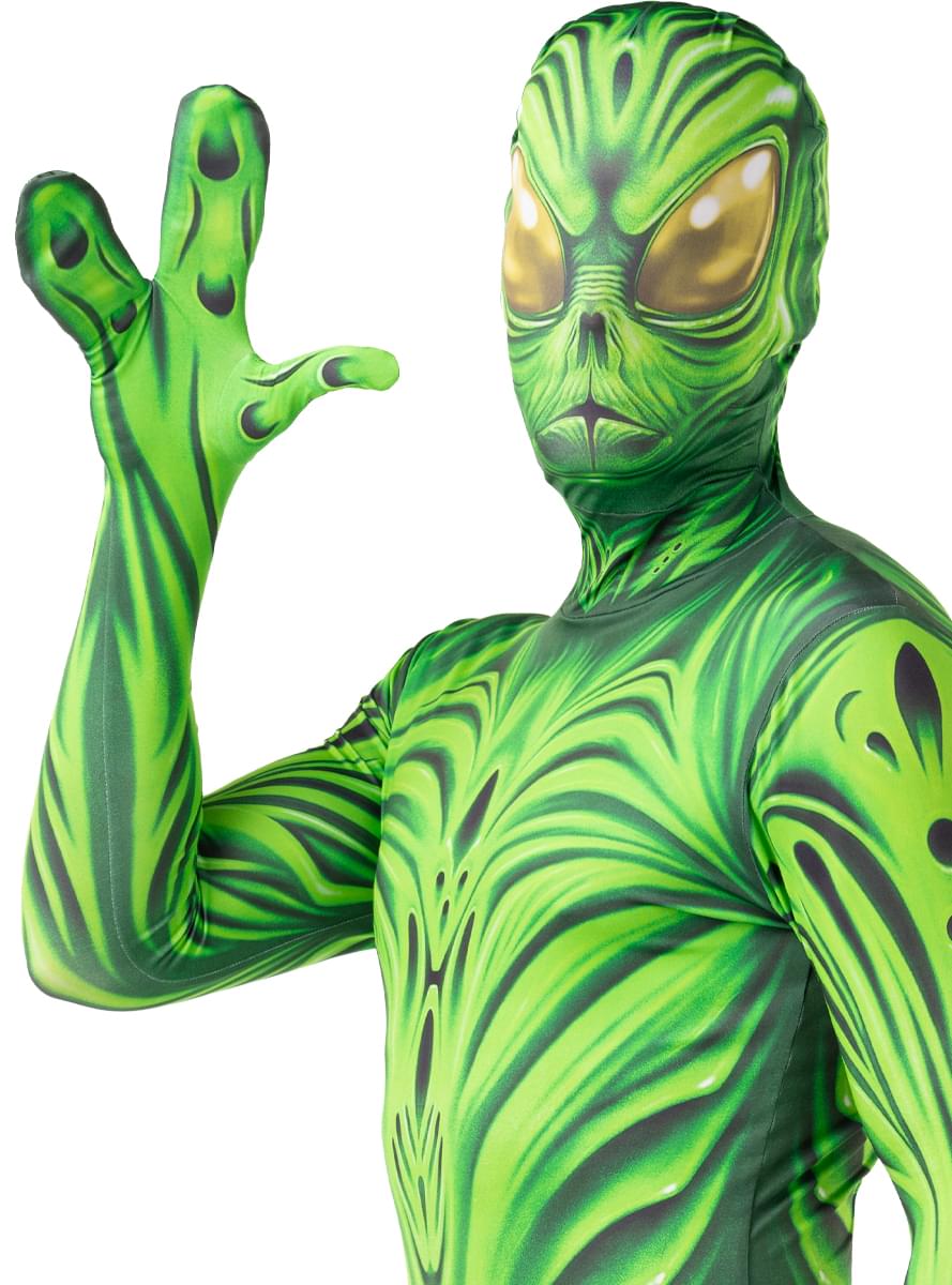 Disfraz de monstruo extraterrestre segunda piel para hombre