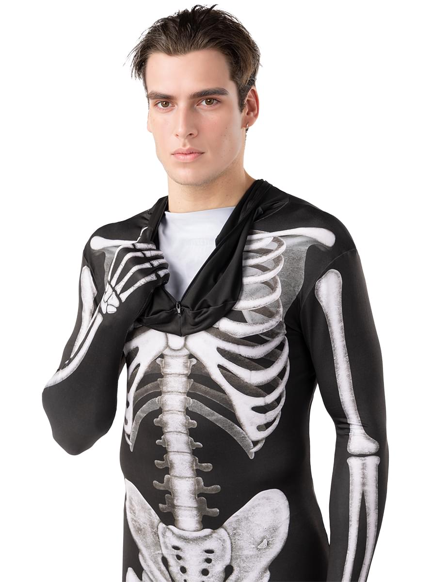 Skeletkostume i anden hud til mænd