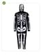 Skeletkostume, der lyser i mørket til mænd