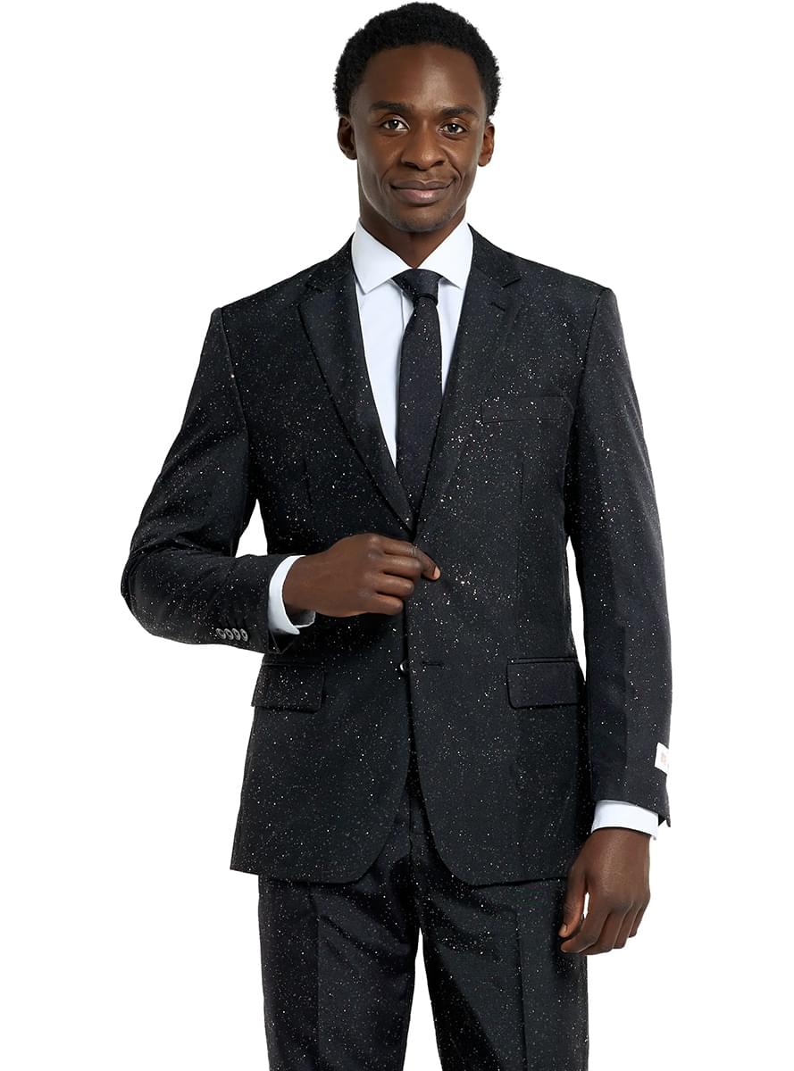 Costum Negru glitter - Opposuits
