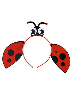 Diadema de mariquita para niña