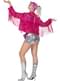 Festival fringe jacket in pink for women
