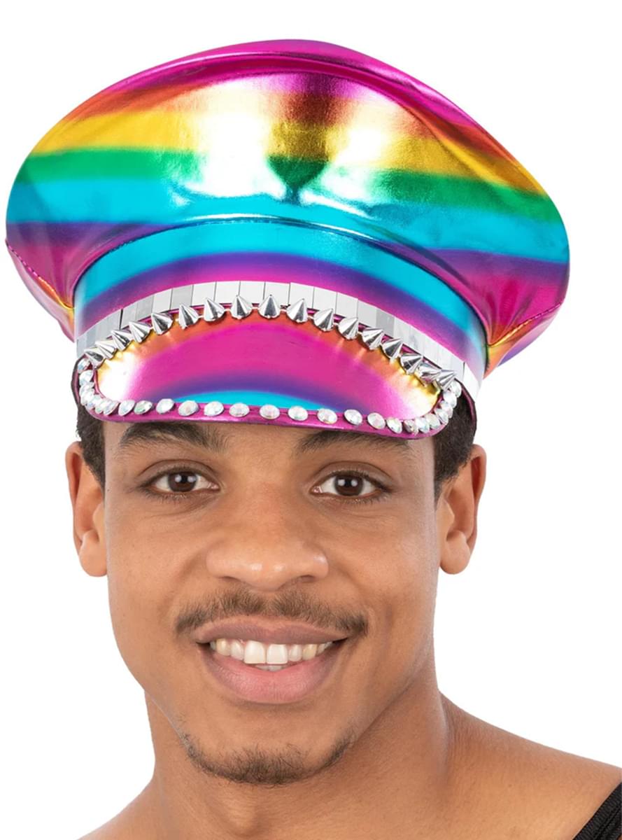Multicolored festival cap