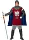 Costume cavaliere medievale bordeaux per uomo