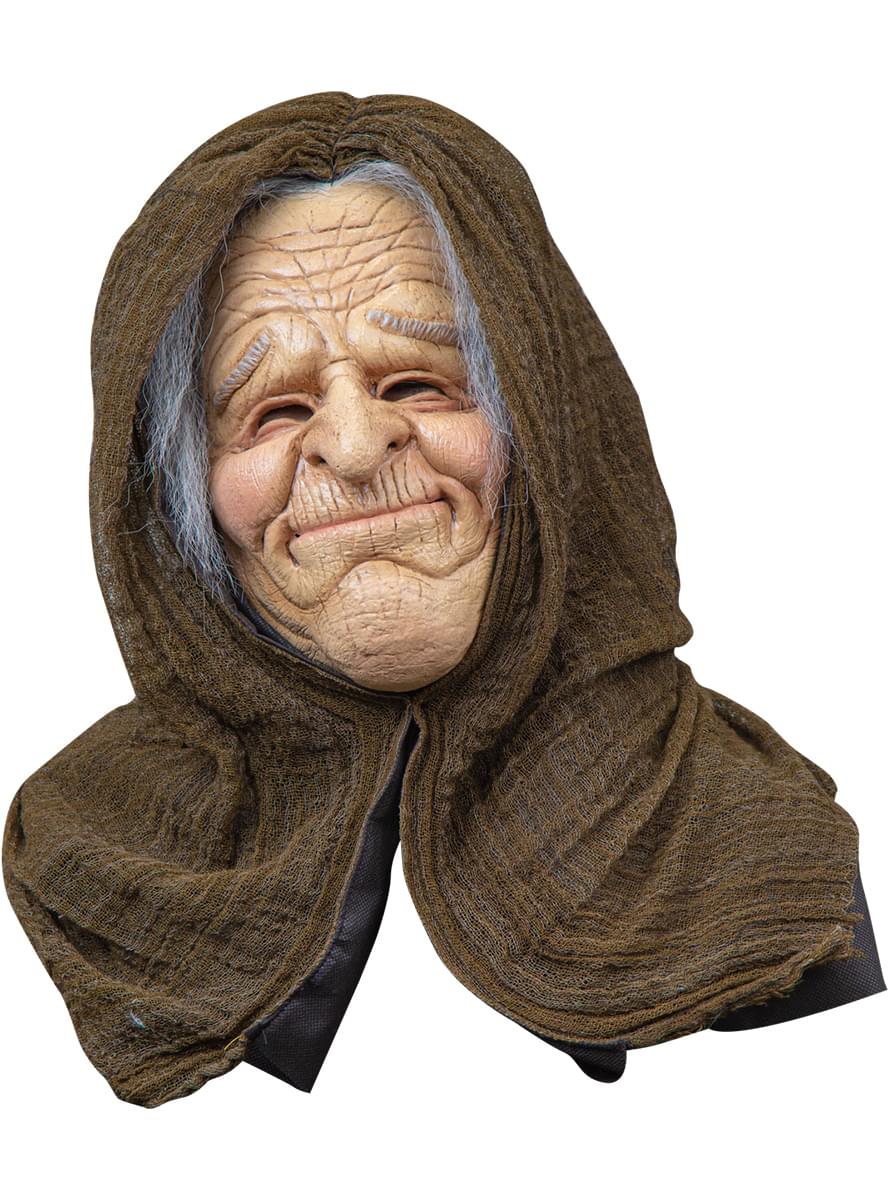 Maschera di nonna con cappuccio