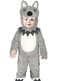 Gray wolf costume for baby