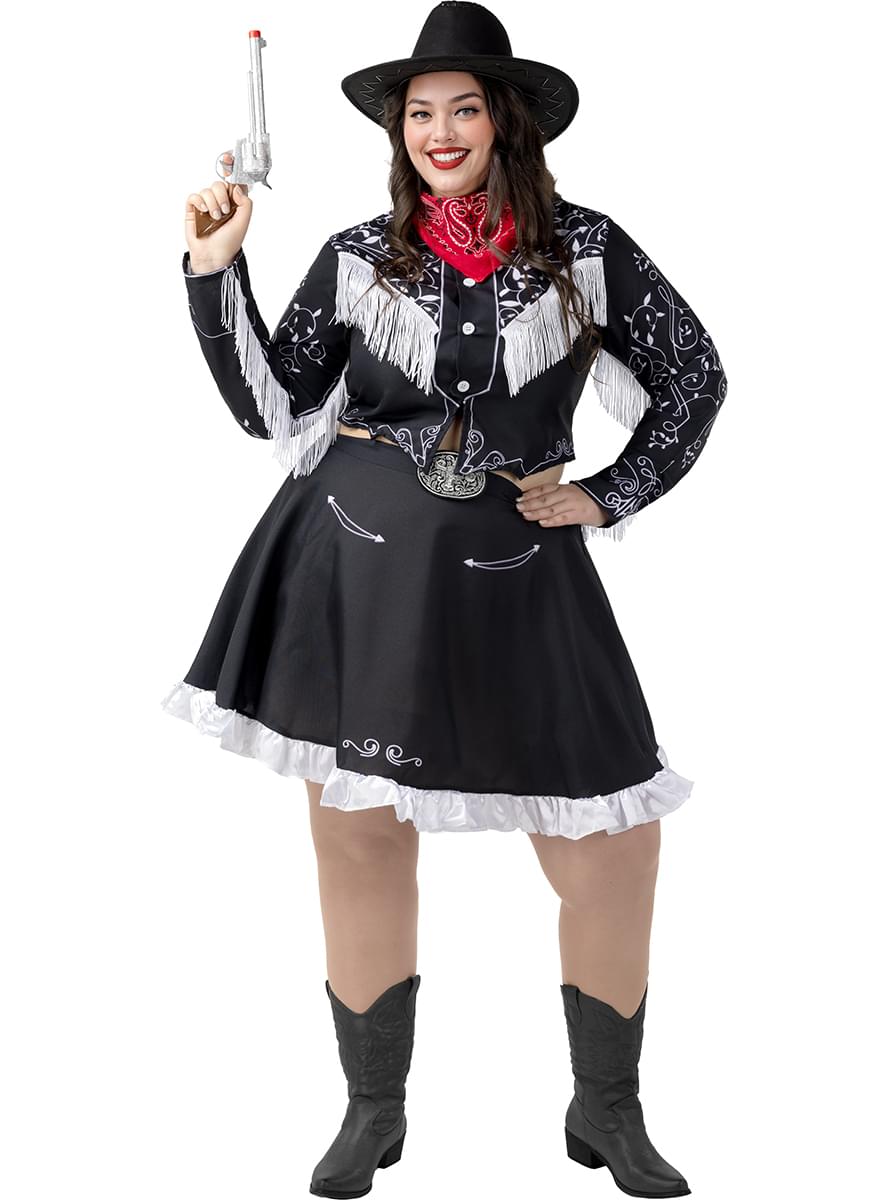 Dame cowboy Kostyme for store størrelser