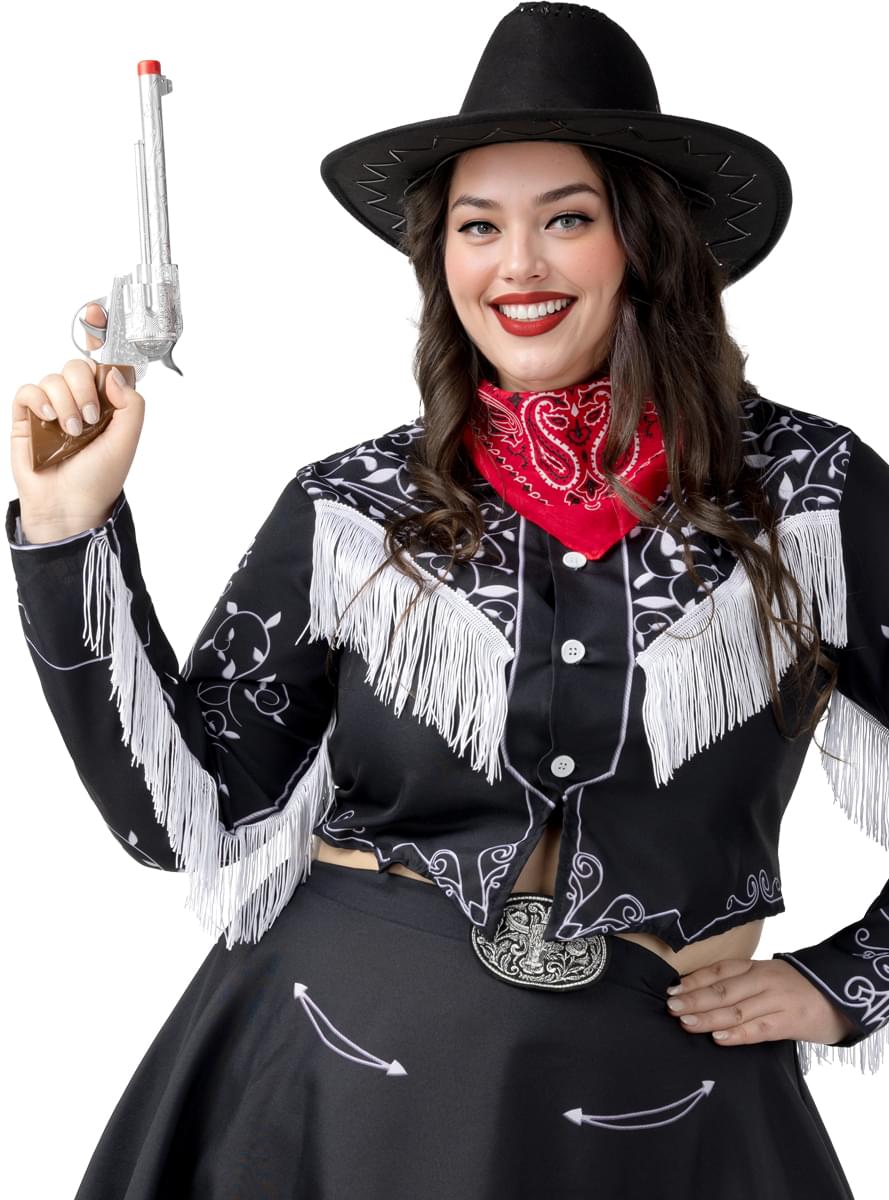 Dame cowboy Kostyme for store størrelser